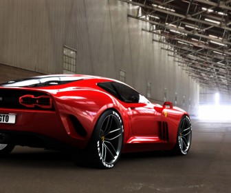 612 Gto Concept Rear View Wallpaper