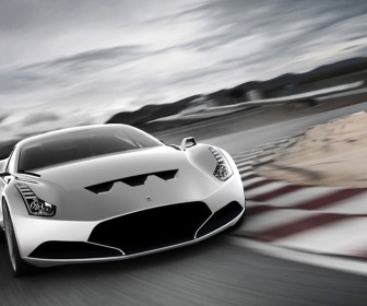 612 Gto Front View Race Track Wallpaper