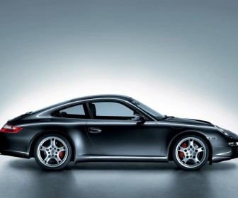 911 Carrera Gray Side View Wallpaper