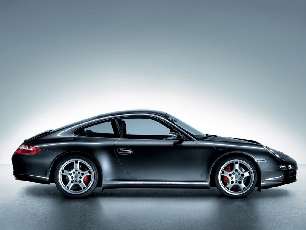 911 Carrera Gray Side View Wallpaper 1024x768