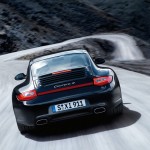 911 Carrera Rear View Twisted Road Wallpaper