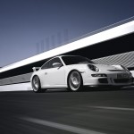 911 Gt3 Side Low Angle Race Track Wallpaper