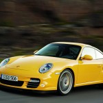 911 Turbo Yellow Front Angle Wallpaper