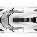 Agera R White Top View Wallpaper