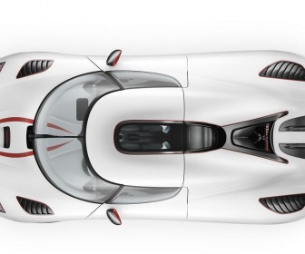 Agera R White Top View Wallpaper