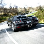 Ccx Black Rear View Driving Wallpaper