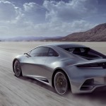 Elan Concept Silver Driving Desert Wallpaper