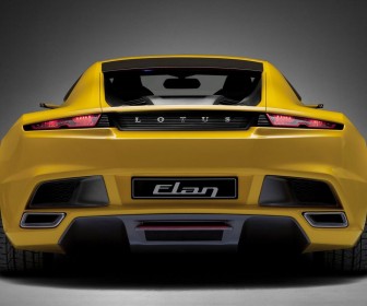 Elan Concept Yellow Rear View Wallpaper