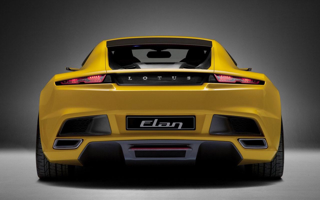 Elan Concept Yellow Rear View Wallpaper 1280x800