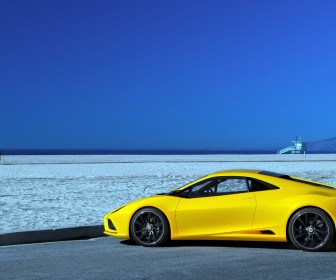 Elan Concept Yellow Side View Wallpaper