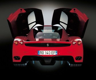 Enzo Rear View Doors Open Wallpaper