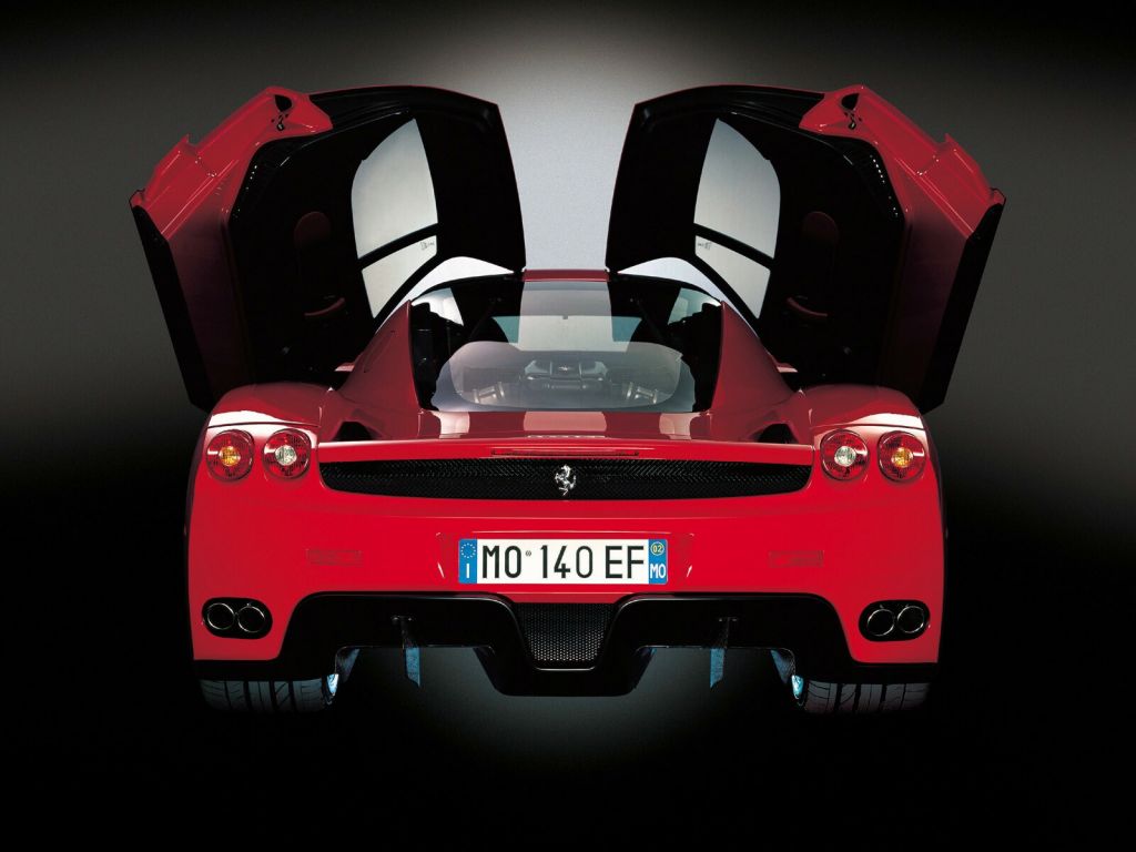 Enzo Rear View Doors Open Wallpaper 1024x768