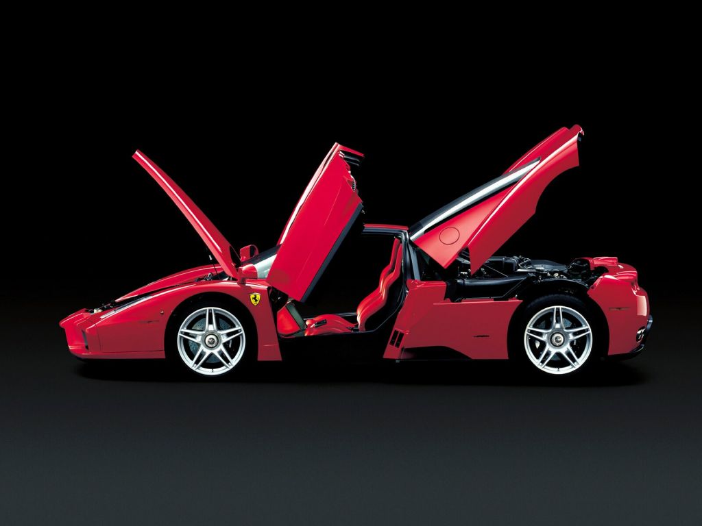 Enzo Side View Doors Open Wallpaper 1024x768