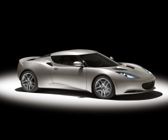 Evora Silver Side View Wallpaper