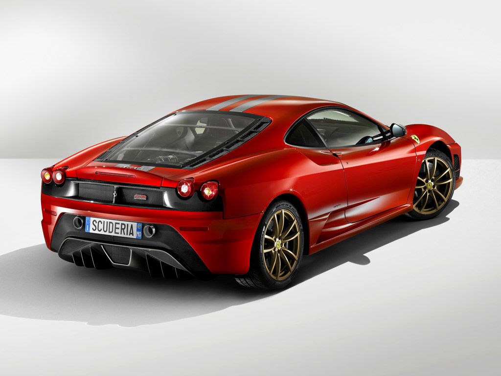 F430 Scuderia Rear Side View Wallpaper 1024x768