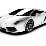 Gallardo Lp560 White Front Side View Wallpaper