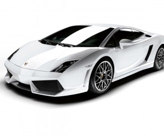 Gallardo Lp560 White Front Side View Wallpaper