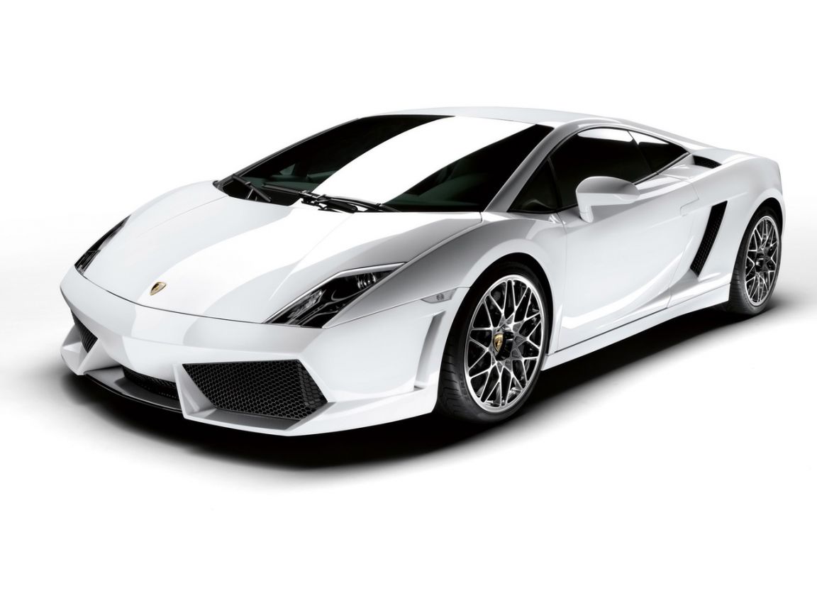 Gallardo Lp560 White Front Side View Wallpaper 1152x864