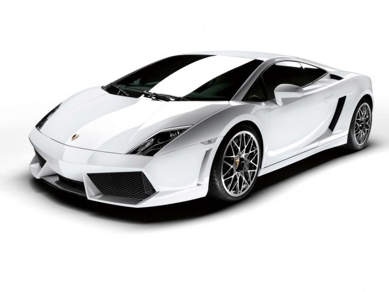 Gallardo Lp560 White Front Side View Wallpaper 800x600