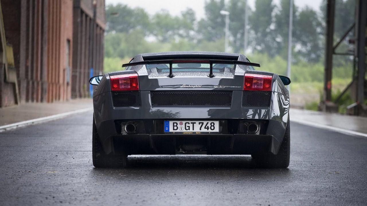 Gallardo Superleggera Edo Rear View Wallpaper 1280x720