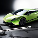 Gallardo Superleggera Front Side Spotlight Wallpaper