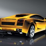 Gallardo Yellow Rear View Wallpaper