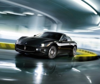 Maserati Gran Turismo Black Turning Wallpaper