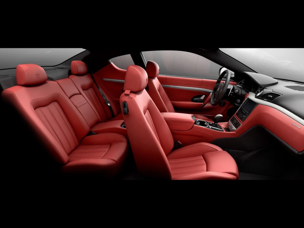 Maserati Gran Turismo Red Interior Wallpaper 1024x768