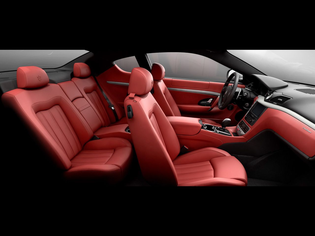 Maserati Gran Turismo Red Interior Wallpaper 1280x960