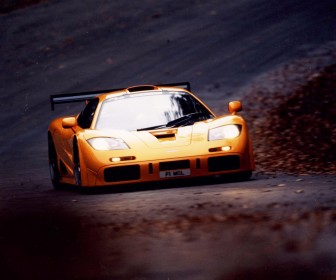 Mclaren F1 Orange Front View Wallpaper