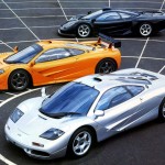 Mclaren F1 Silver Orange Black Variations Wallpaper