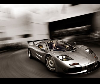 Mclaren F1 Silver Turning Wallpaper