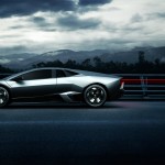 Reventon Side View Light Streaks Wallpaper