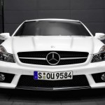 Sl 63 Amg White Front View Wallpaper