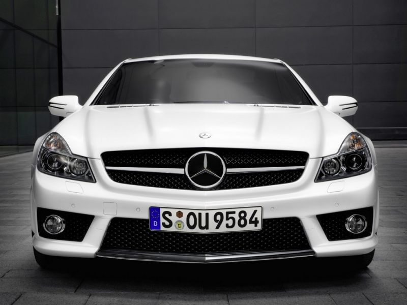 Sl 63 Amg White Front View Wallpaper 800x600