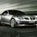 Slk 55 Amg Front Side View Wallpaper