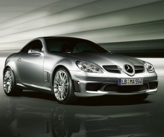 Slk 55 Amg Front Side View Wallpaper