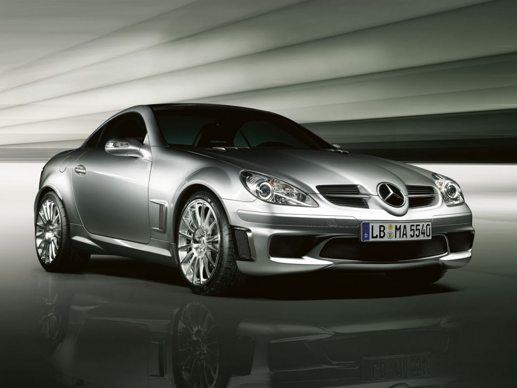 Slk 55 Amg Front Side View Wallpaper 1024x768