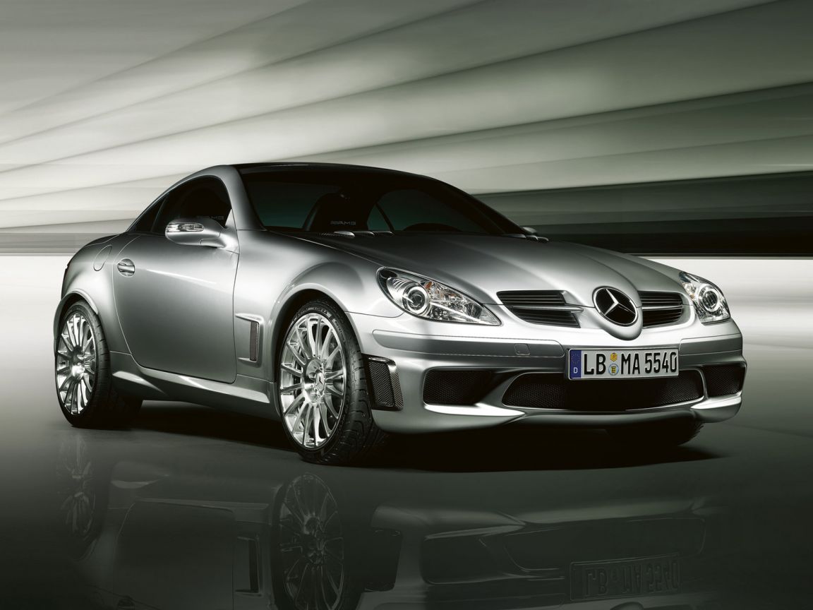 Slk 55 Amg Front Side View Wallpaper 1152x864