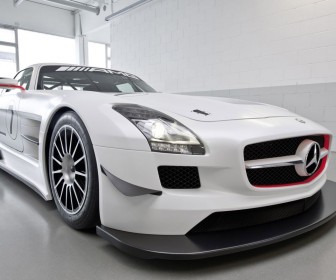 Sls Amg Gt3 Front Angle Wallpaper