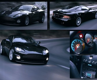 Vanquish Black Collage Wallpaper