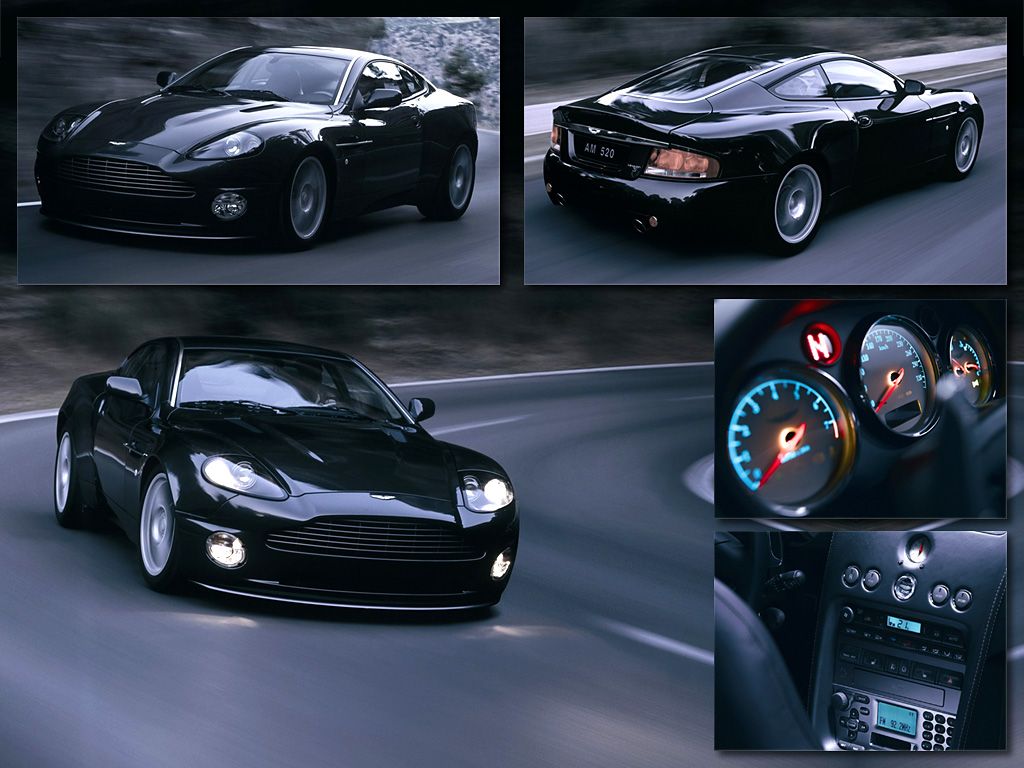 Vanquish Black Collage Wallpaper 1024x768