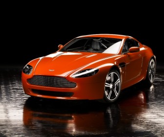 Vantage Orange Front Angle Wallpaper