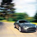 Vantage V8 Driving Front Angle Wallpaper