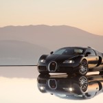 Veyron Black Front Reflection Wallpaper