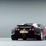 Veyron Black Rear View Wallpaper