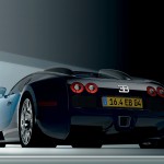 Veyron Blue Rear Low Angle Wallpaper