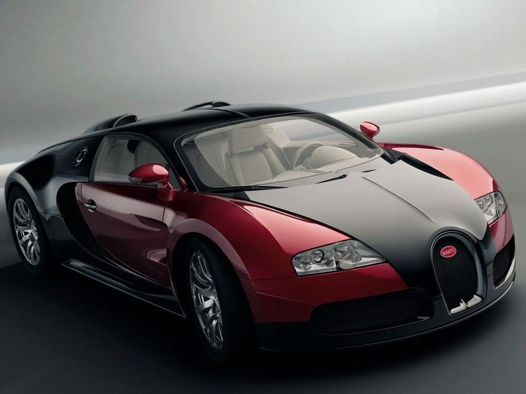 Veyron Red Black Front Angle Wallpaper 1024x768