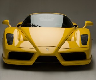 Yellow Enzo Front View Wallpaper