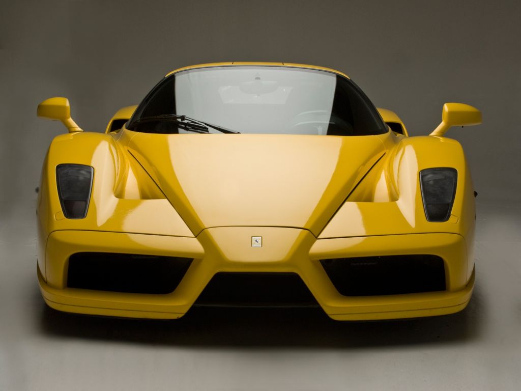 Yellow Enzo Front View Wallpaper 1024x768